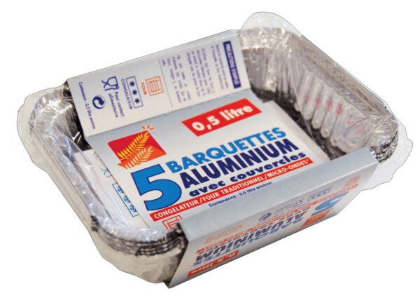 20 Barquettes En Aluminium 3500 Ml - Parfaites Pour Four, Barbecue, Congélation