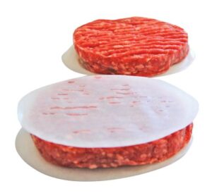 Ovales à steak, papier paraffiné